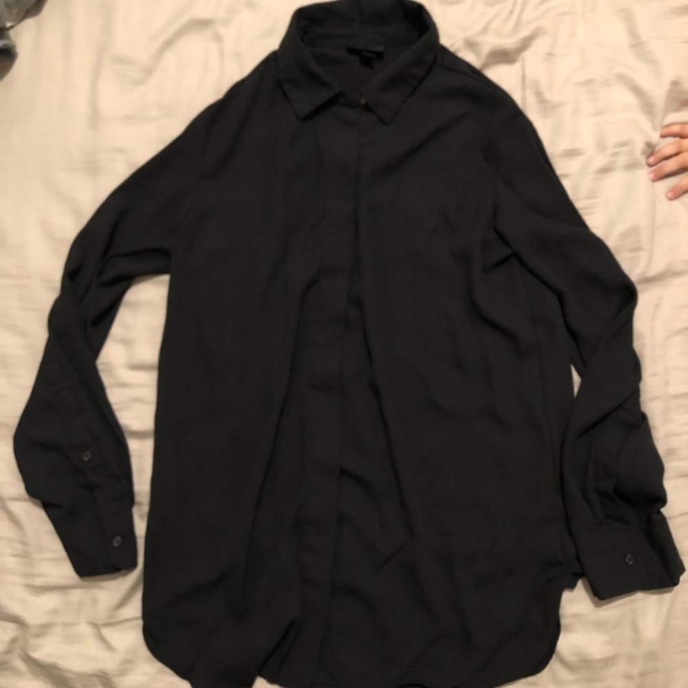 Mossimo sheer tunic shirt button down - Picture 1 of 5
